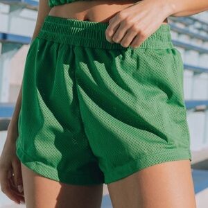 Daily Drills Vibrant Green Athletic Shorts